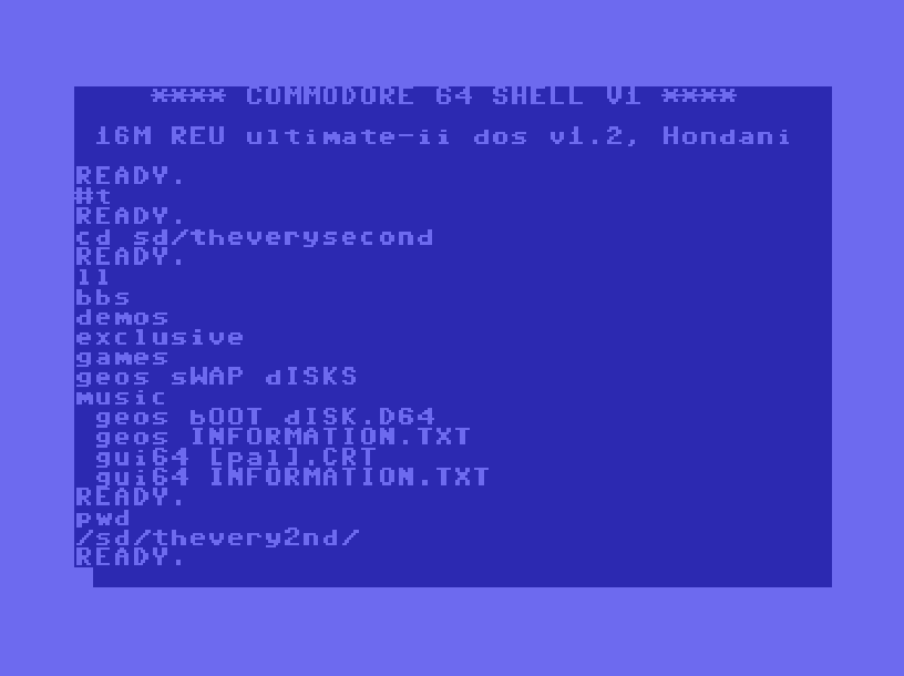 Filesystem navigation on C64